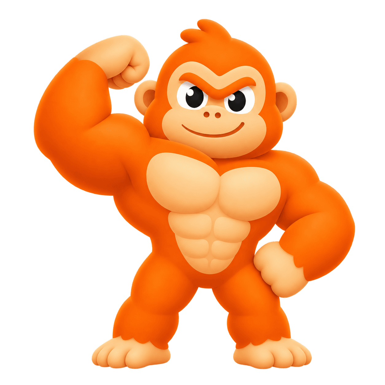 PushBro mascot flexing